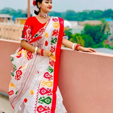 24012 Screen Print Saree