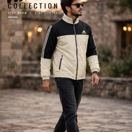 Winter Jacket Cream & Black