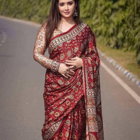 4318- Premium Chandery Silk Saree